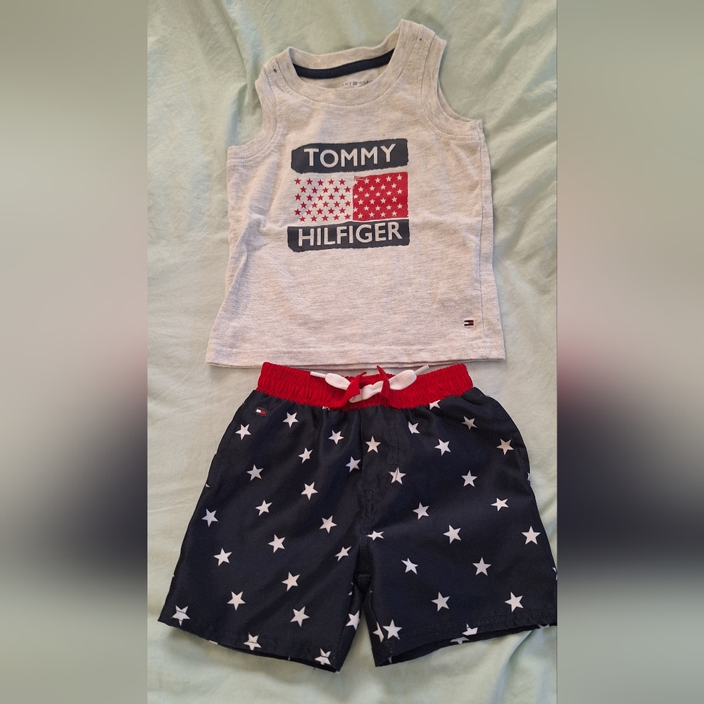 Tommy Hilfiger Star Tank and Swim Trunks Set
